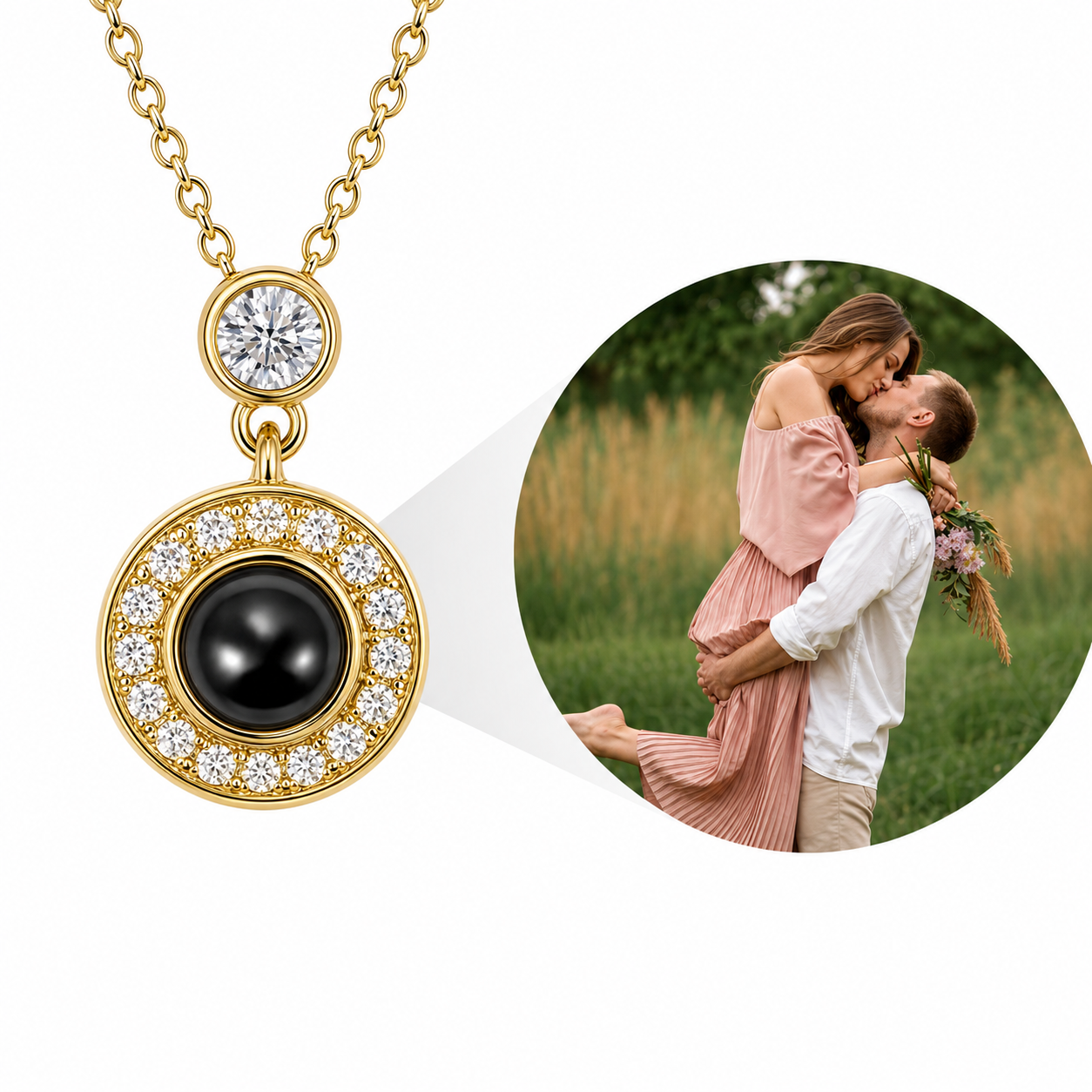 Personalisiertes Foto Kette
