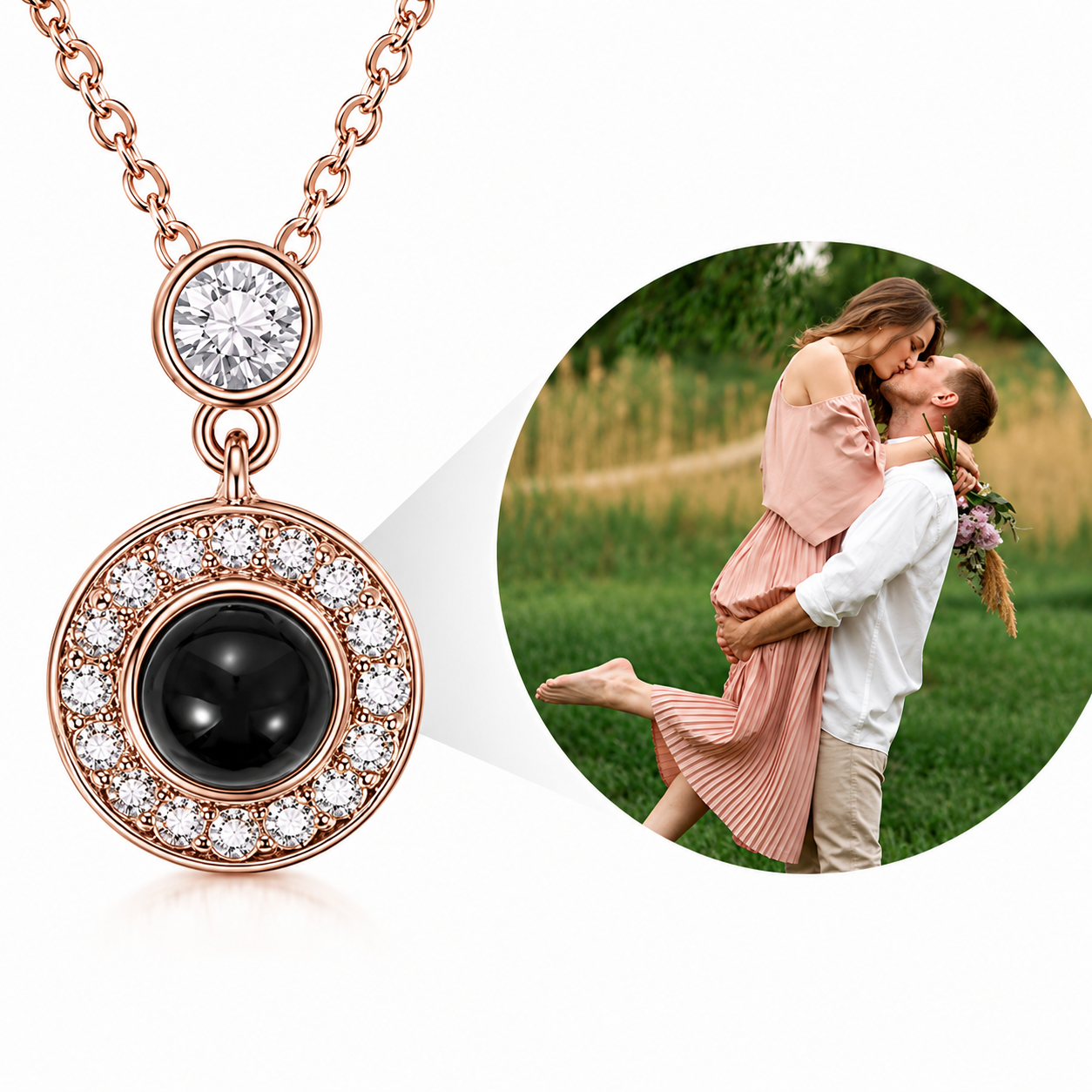 Personalisiertes Foto Kette