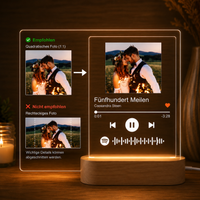 Personalisierte Musikplakette