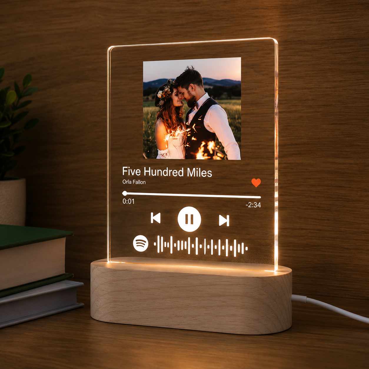 Personalisierte Musikplakette
