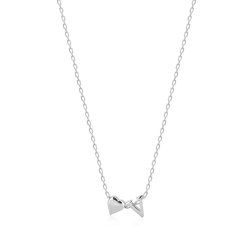 Initial Heart Necklace